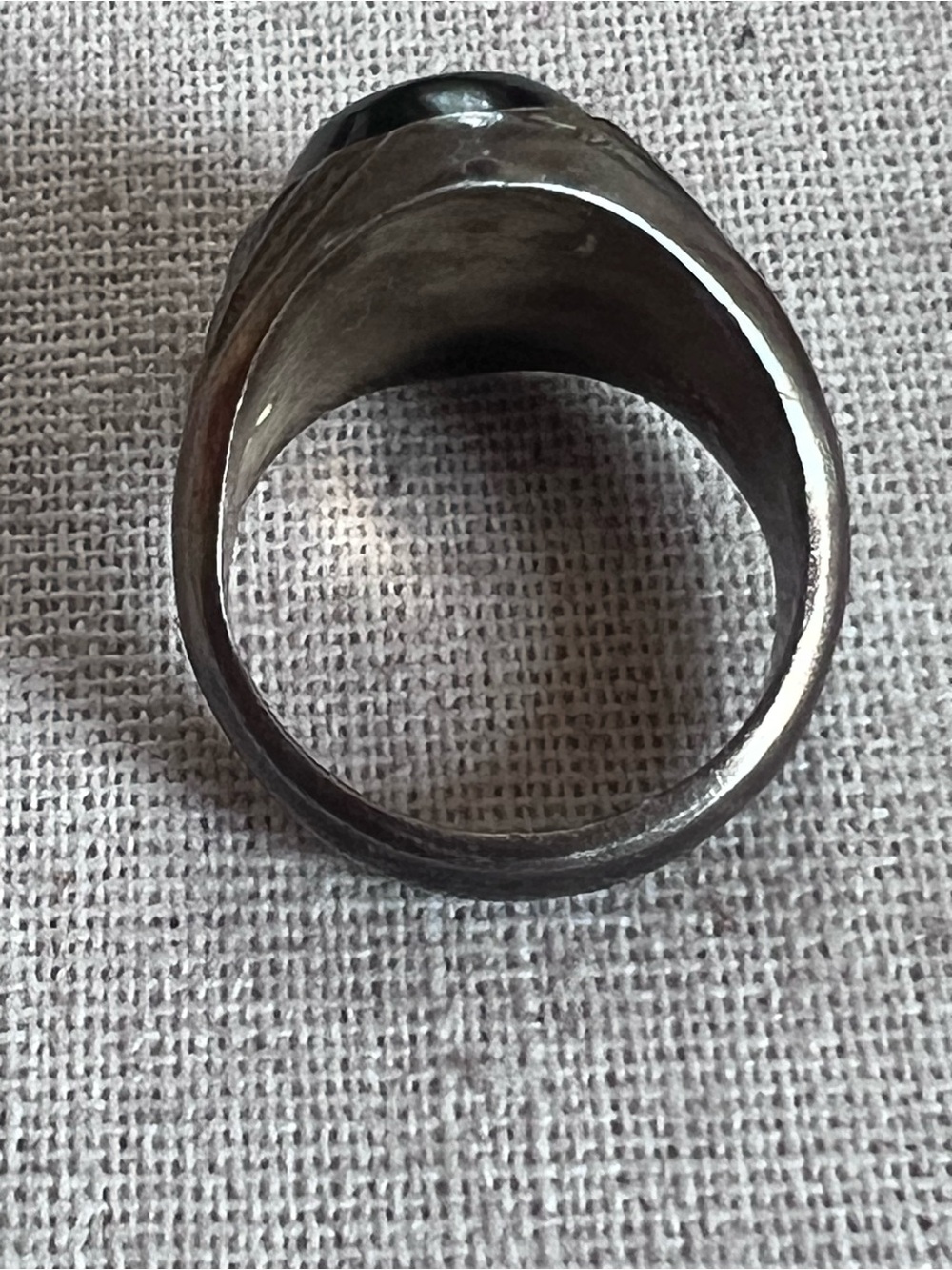 Men's Black Onyx Signet Ring sz 10 - Picture 3 of 6